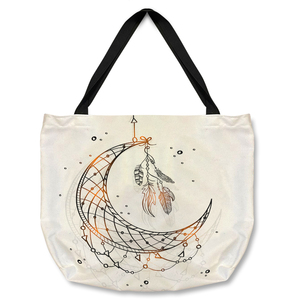 Dream Catcher With Crescent Moon Tote bag