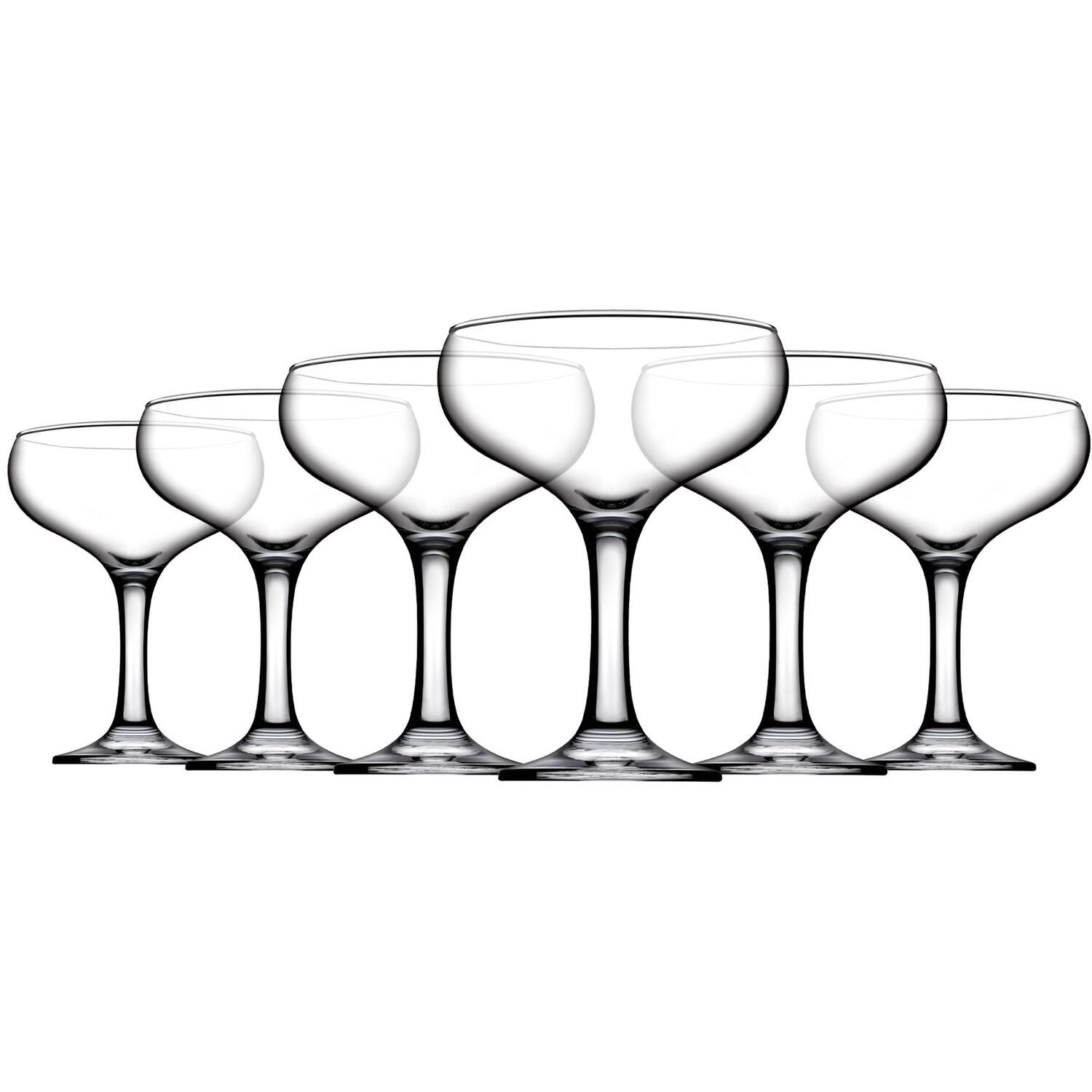 Image of Bistro Glass Champagne Saucers - 280ml&hellip;