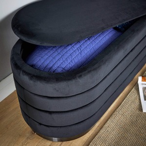 Black Home Source Cake Velvet Single Ottoman shot 6781025