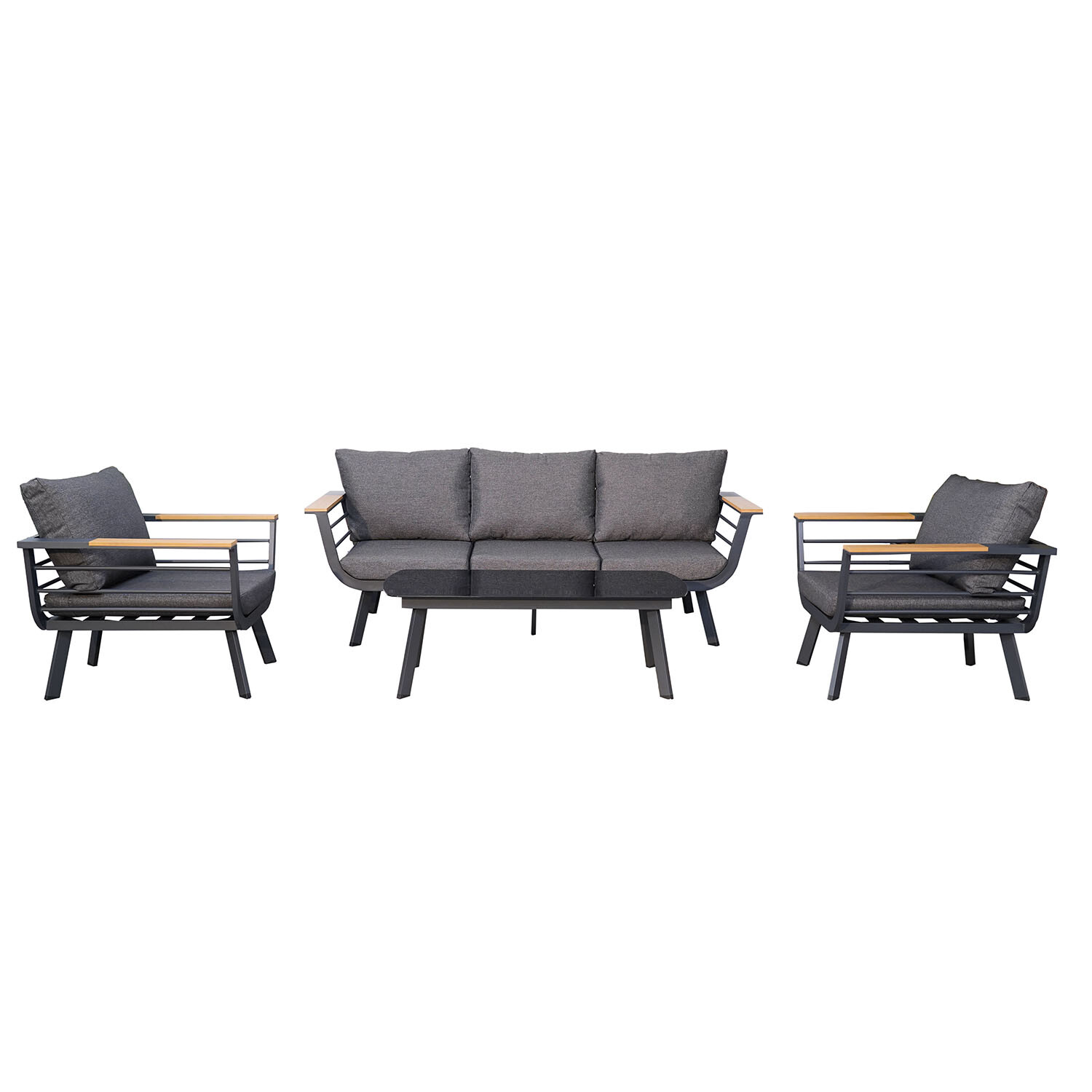 Saltram Sofa Set - Grey