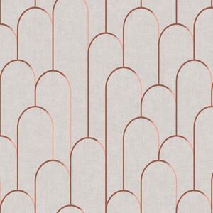 Moments Geometric Scallop Wallpaper Arches Vinyl
