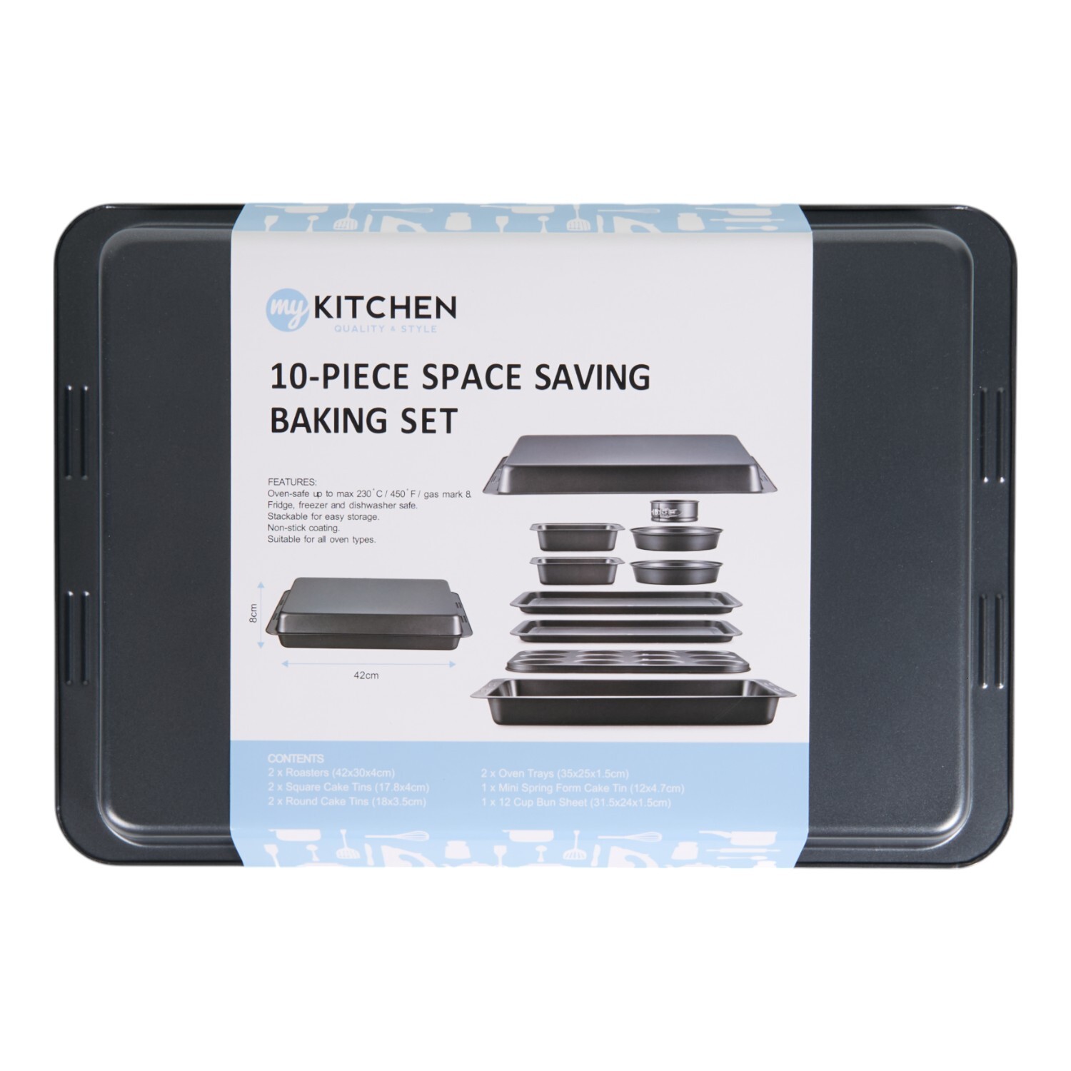 Image of 10 Piece Bakeware Set - Black