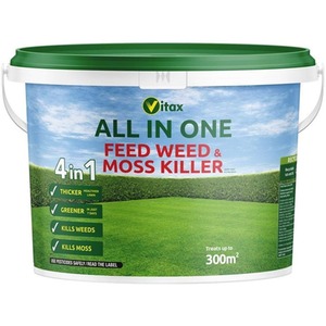 Vitax All In One Lawn Feed Weed And Moss Killer Granules 10kg