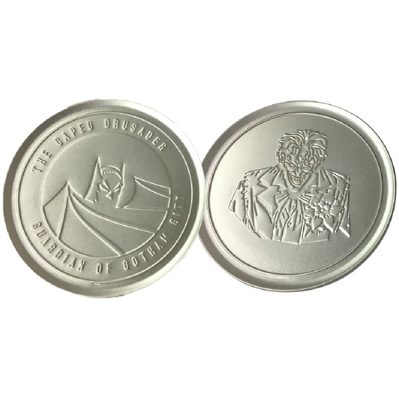 DC Batman Set of 4 Embossed Metal Coasters