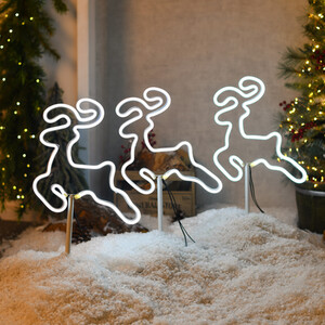 Pack of 3 LED Neon Stake Lights