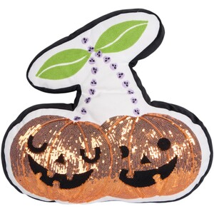 Pumpkin Cherries Shaped Cushion