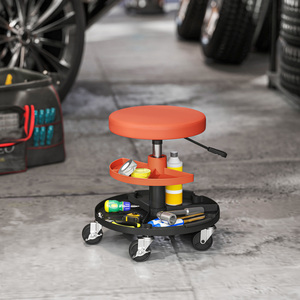 HOMCOM Rolling Mechanic Stool