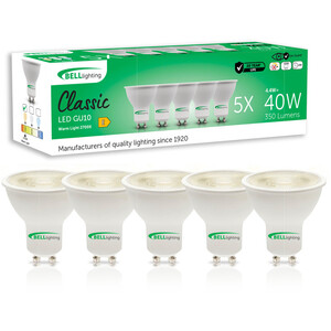 GU10 LED Spotlight Bulbs 4.4W 350lm 38 Degree Wide Beam Energy Saving