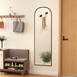 Black / 60cm HOMCOM Full Length Mirror w Aluminium Frame shot 9787351