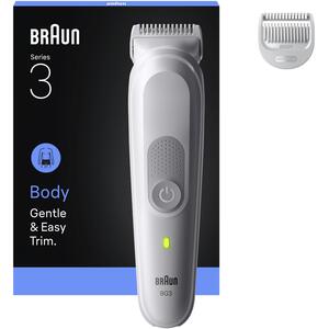Braun Body Groomer Series 3, BG3500, 2 Grooming Tools, Waterproof - Grey