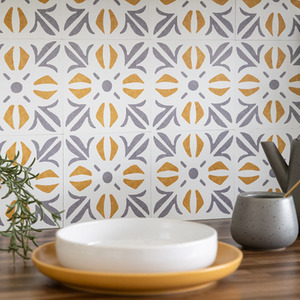 Cubia Gold Self-Adhesive Wall Tiles (6 Tiles)