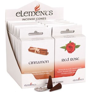 Elements Incense Cones Set 12 Mixed Fragrances Pack