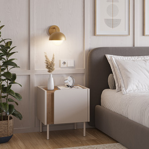 Bedside Table Cabinet Soft-Close Door Nightstand