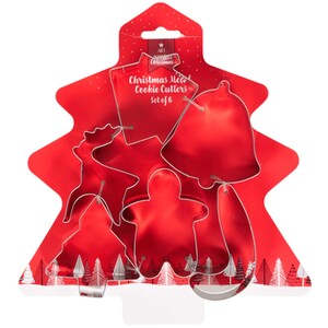 Set of 6 Christmas Cookie Cutters