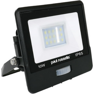 10W Floodlight, 1000lm, 6500K, PIR, IP65