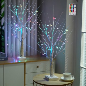 2 Piece Pre-Lit Christmas Tree Lamp With Remote Control