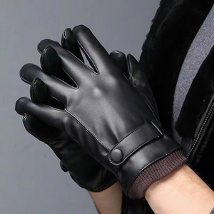Winter Warm Leather Gloves For Cycling With Touchscreen
