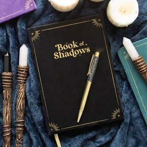 Mystic Shadows Journal With Obsidian Pen