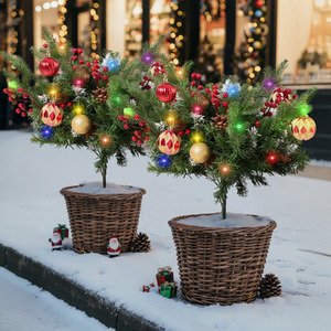 Lifeideas Set of 2 Artificial Christmas Tree 40*60cm
