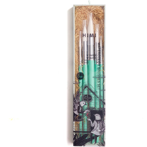 HIMI Brush Set of 5 - Set includes 5 round brushes (Green)