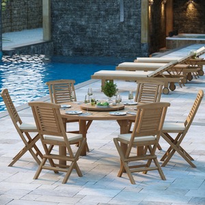 Altea Teak Garden Dining Table and 6 Seat Chair Set