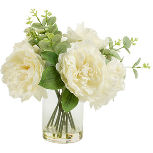 Peony and Rose Vase Arrangement