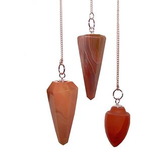 Magic Carnelian Gemstone Pendulum Set