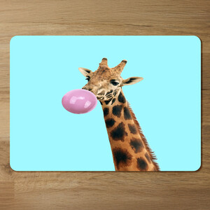 Bubble gum on color background Designer Placemat Set