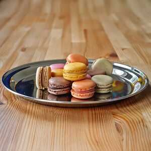 Round Stainless Steel Serving Tray