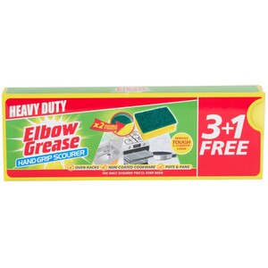 Pack of Four Elbow Grease Handgrip Scourers
