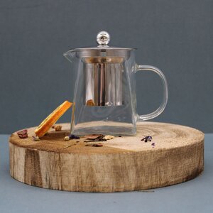 Elegant Tower Glass Infuser Teapot Loose Leaf Blooming Tea Maker