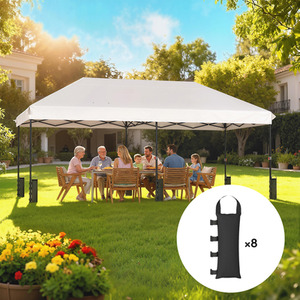 Outsunny 8 Pack Gazebo Sand Weights Bags Sandbags