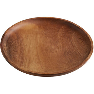 Kora Round Acacia Wood Plate