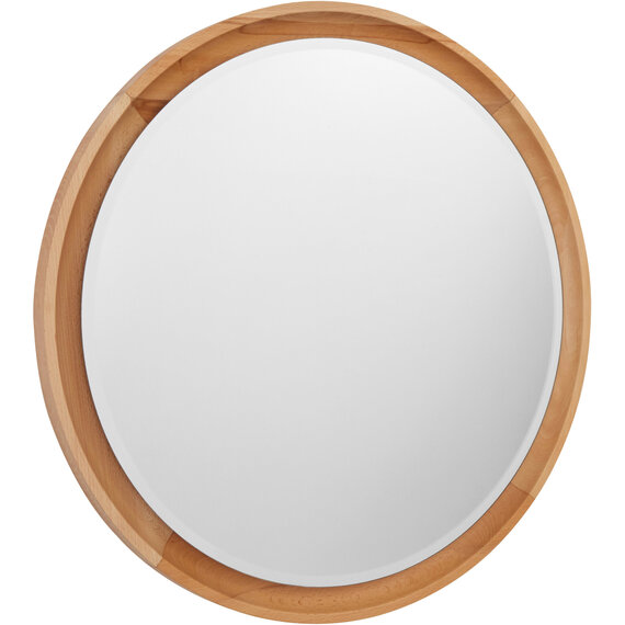 Hawthorne Antique White Finish Wooden Grid Wall Mirror