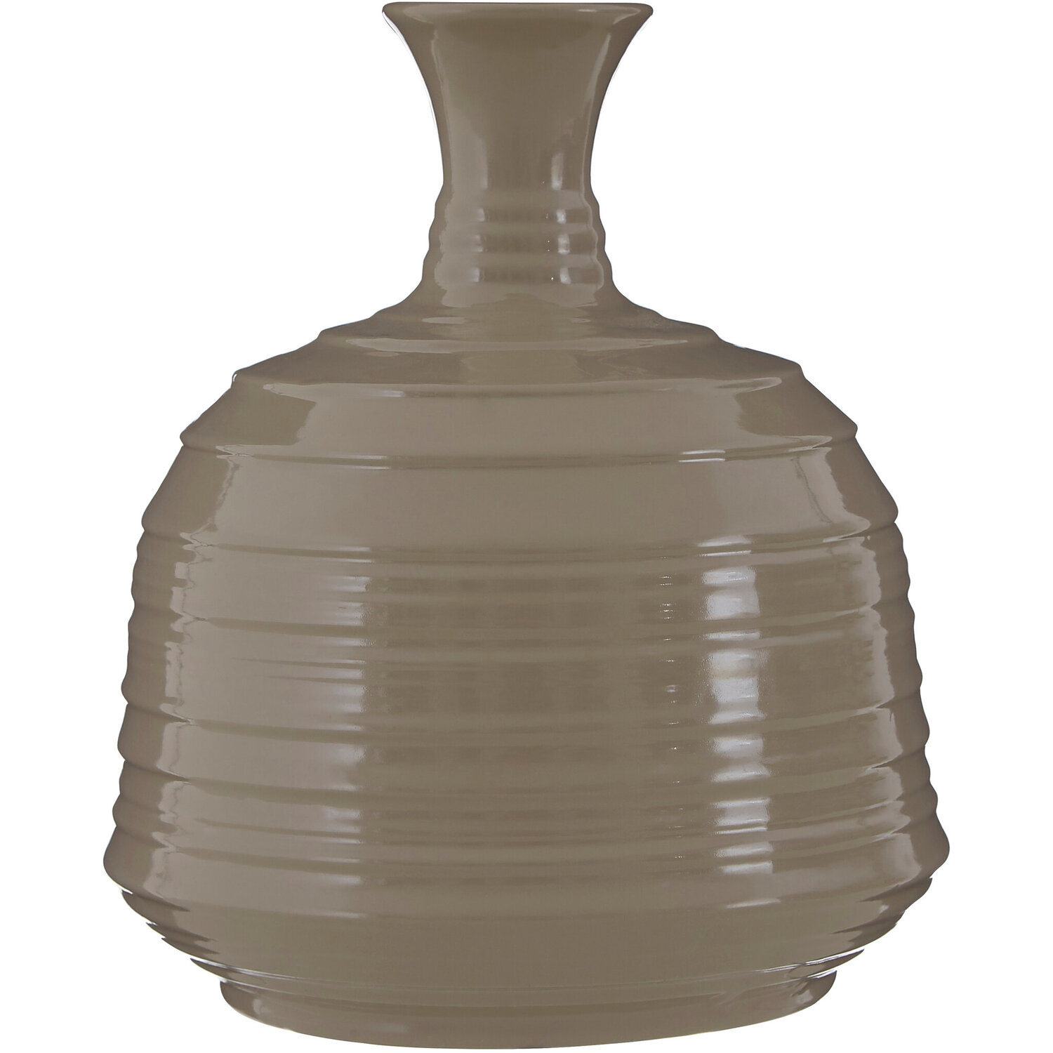 Interiors By Premier Caldera Grey Speckled Vase - Ceramic 100%