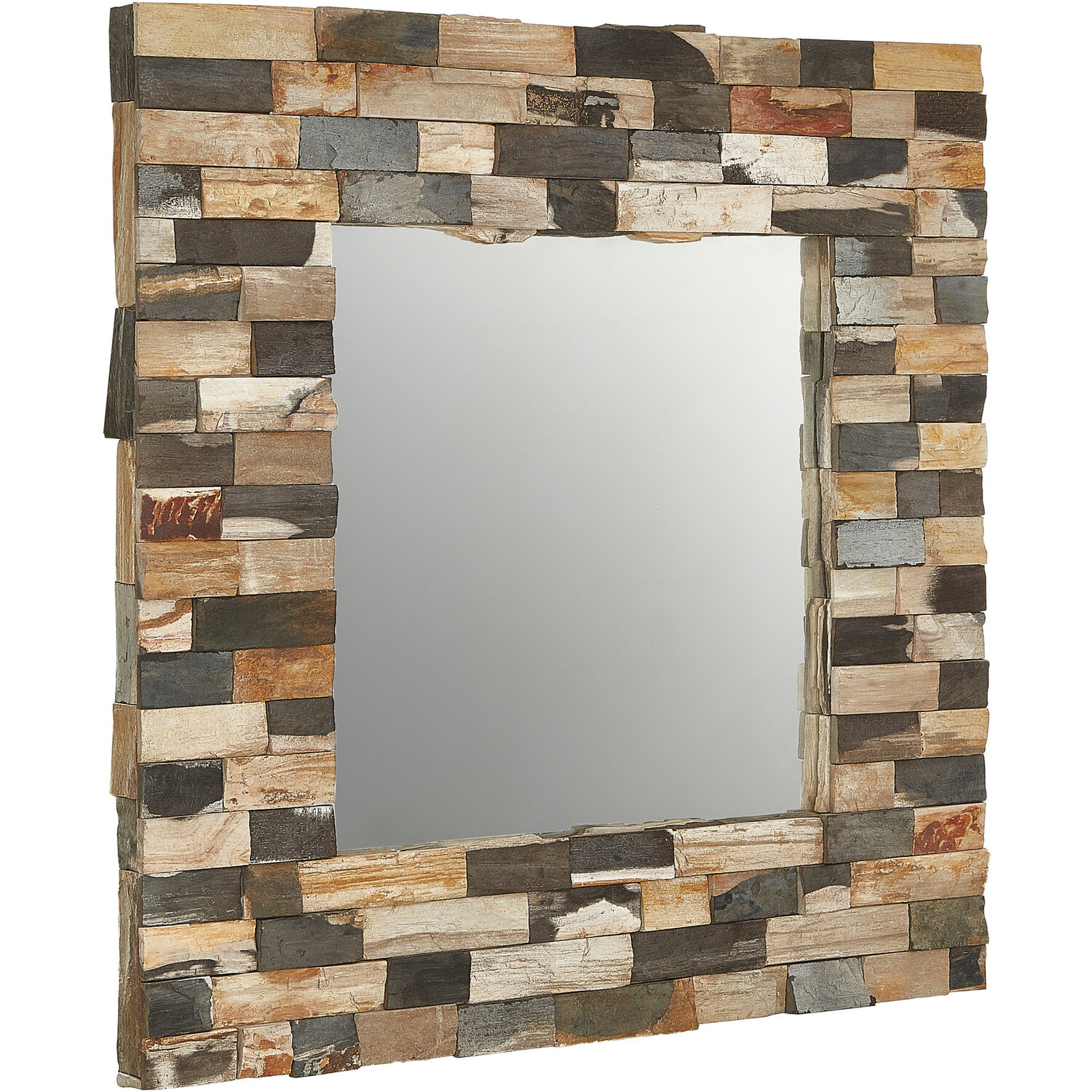 Cora Wall Mirror With Black Finish Frame - Gold