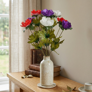 Artificial Silk Anemone Bunch 9 Heads