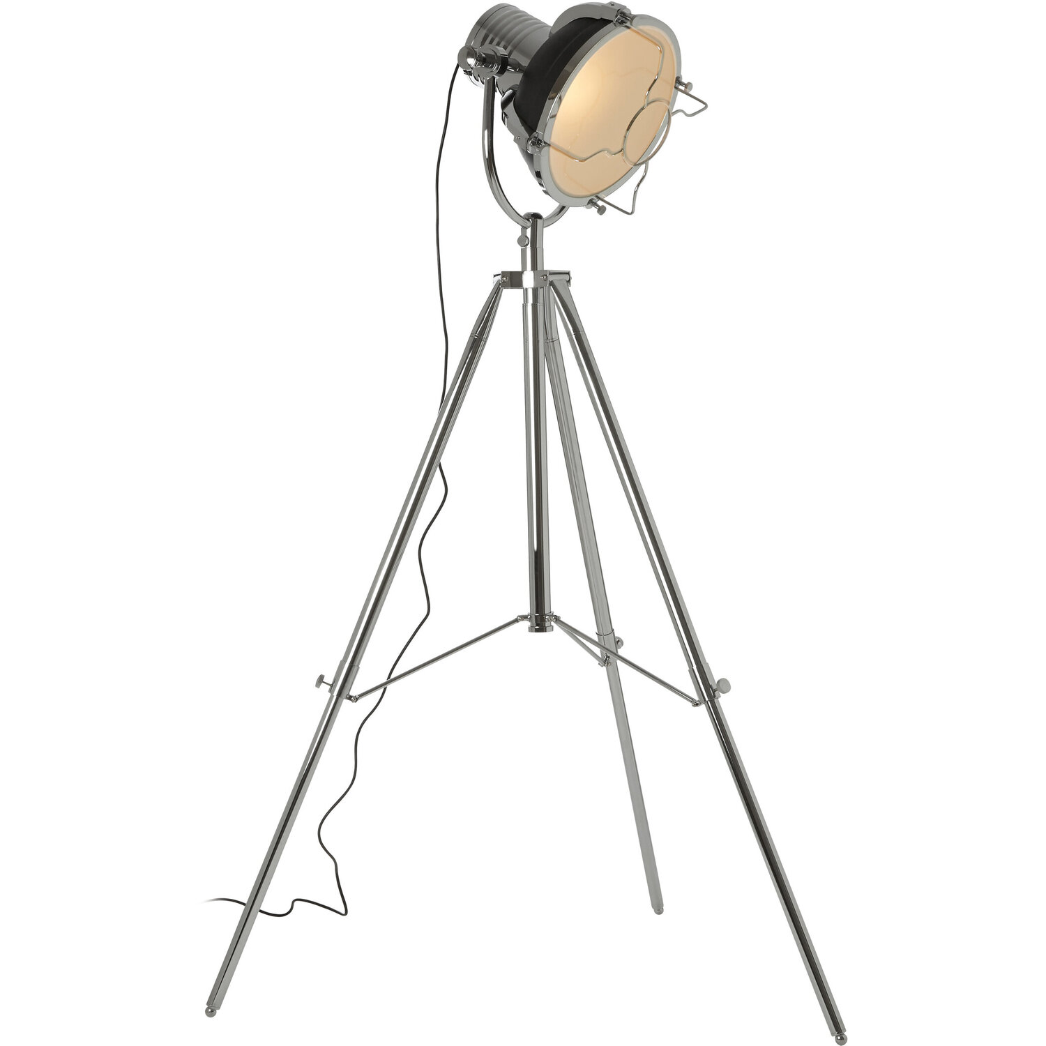 Industrial Revolution Matt Black Floor Lamp - Black