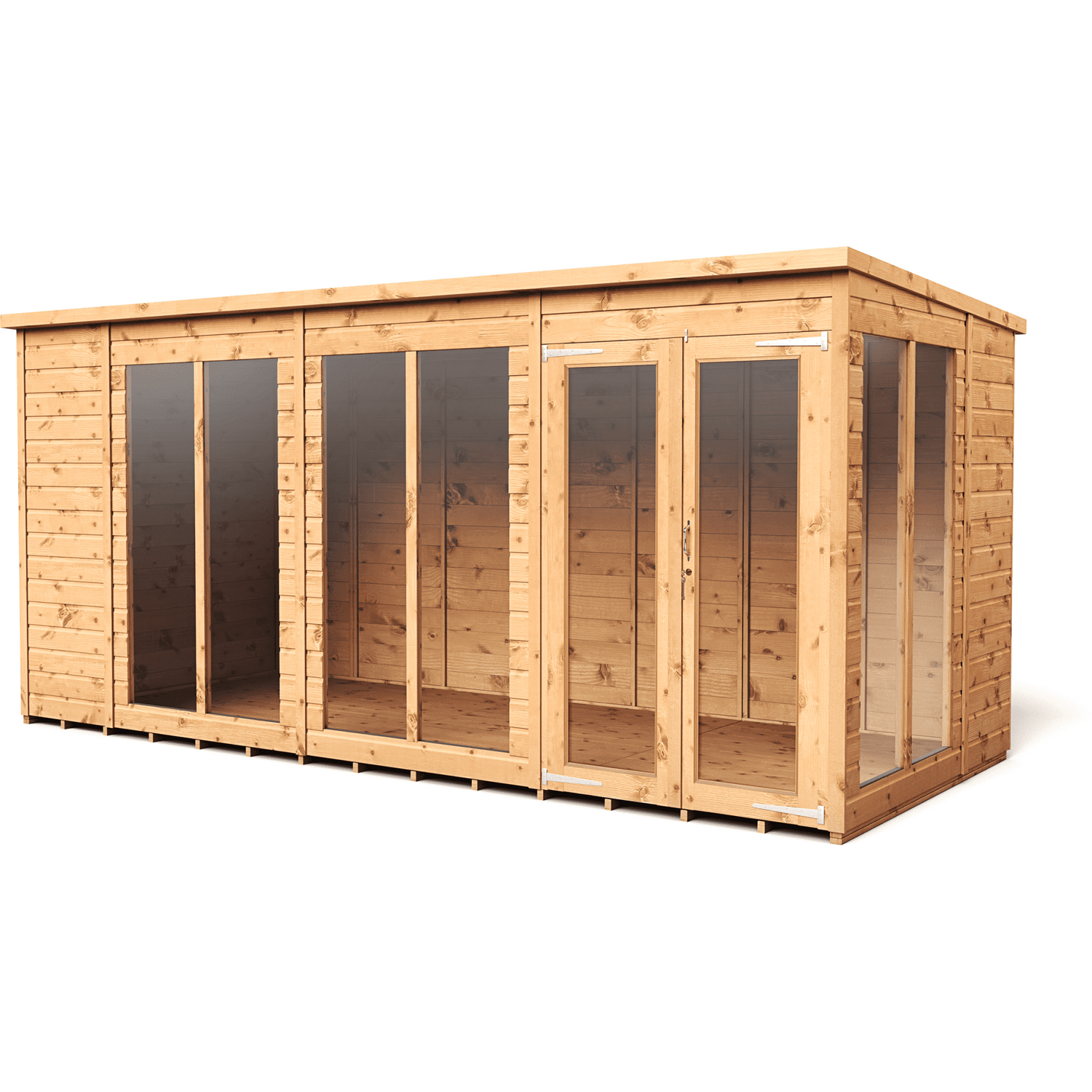 3 Ft. W x 12 Ft. D Shiplap Pent Wooden Shed - Image 5