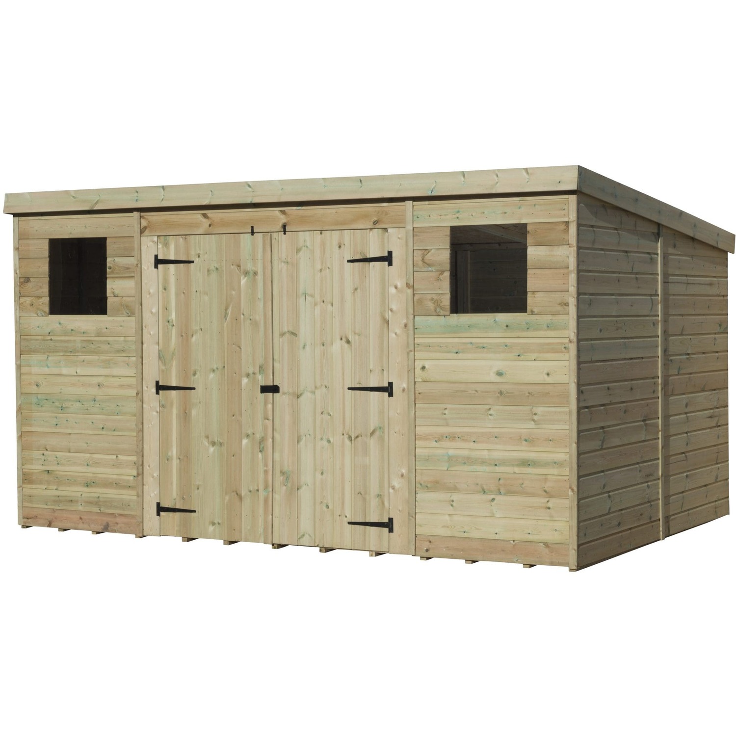 Empire Sheds 14 x 8ft Wooden Garden Shed Double Door Tongue and Groove Pent - Image 4