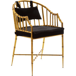 Monroe Gold Frame Accent Armchair