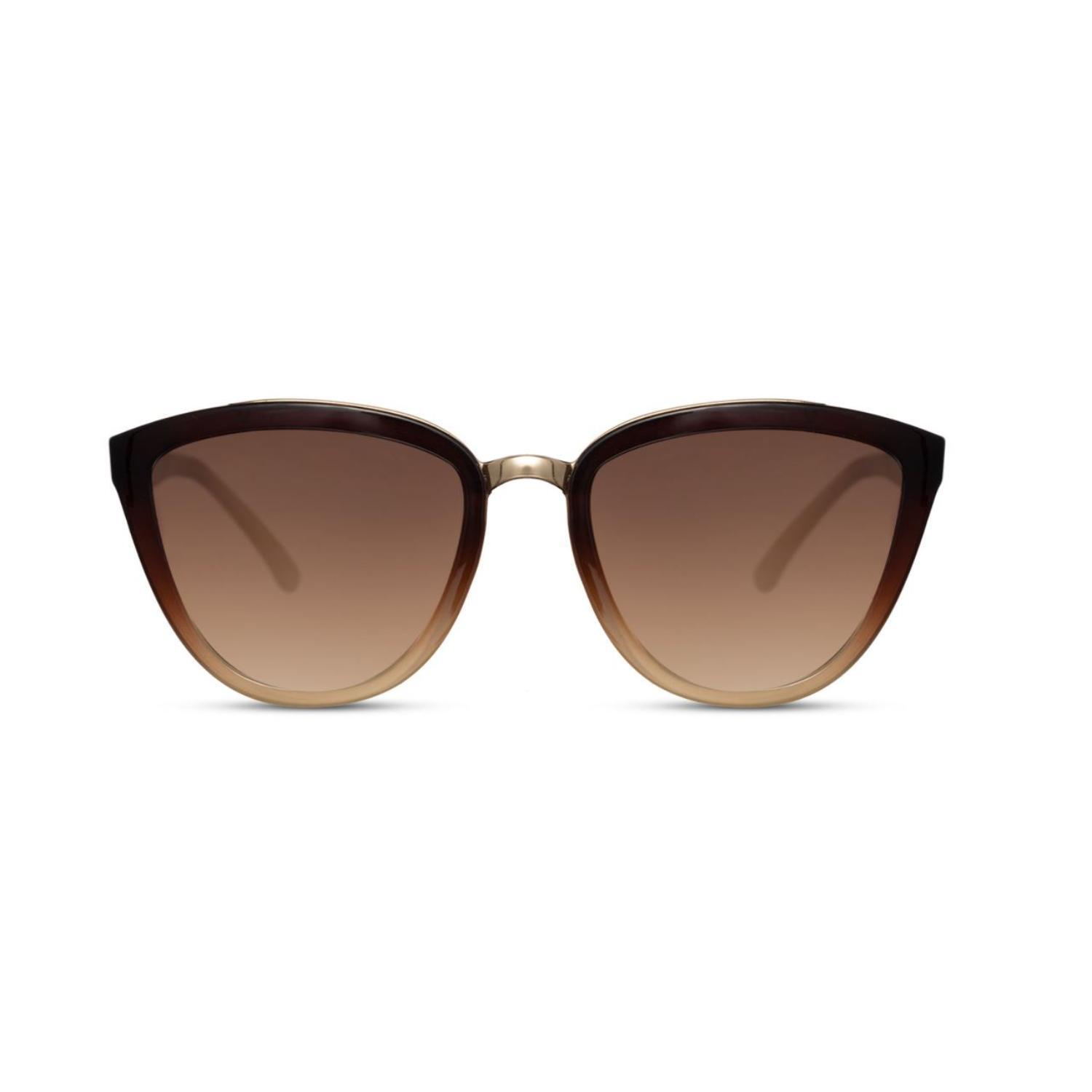 Sunglass Station Signature Cat-Eye Unisex Sunglasses - Classic Brown