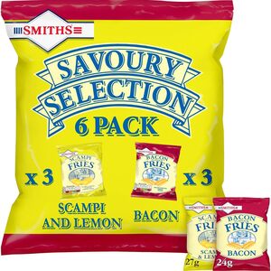 Smiths Savoury Selection Multipack Snacks Crisps 6 Pack