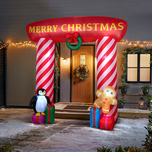 Merry Christmas Inflatable Arch Standing Decoration
