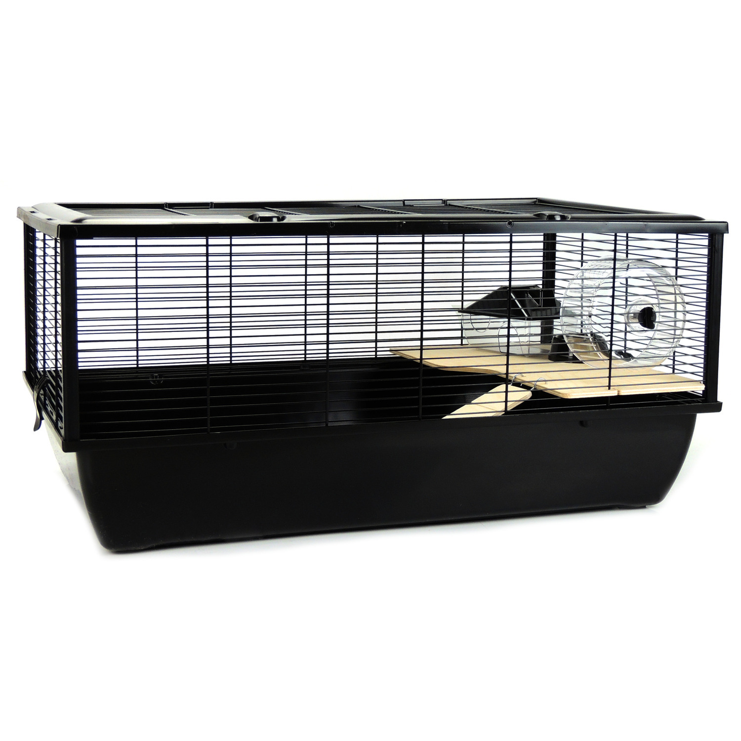 The Grosvenor Large Cage with Shelf  - Black
