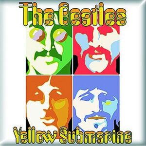 The Beatles Yellow Submarine Sea Of Science Fridge Magnet