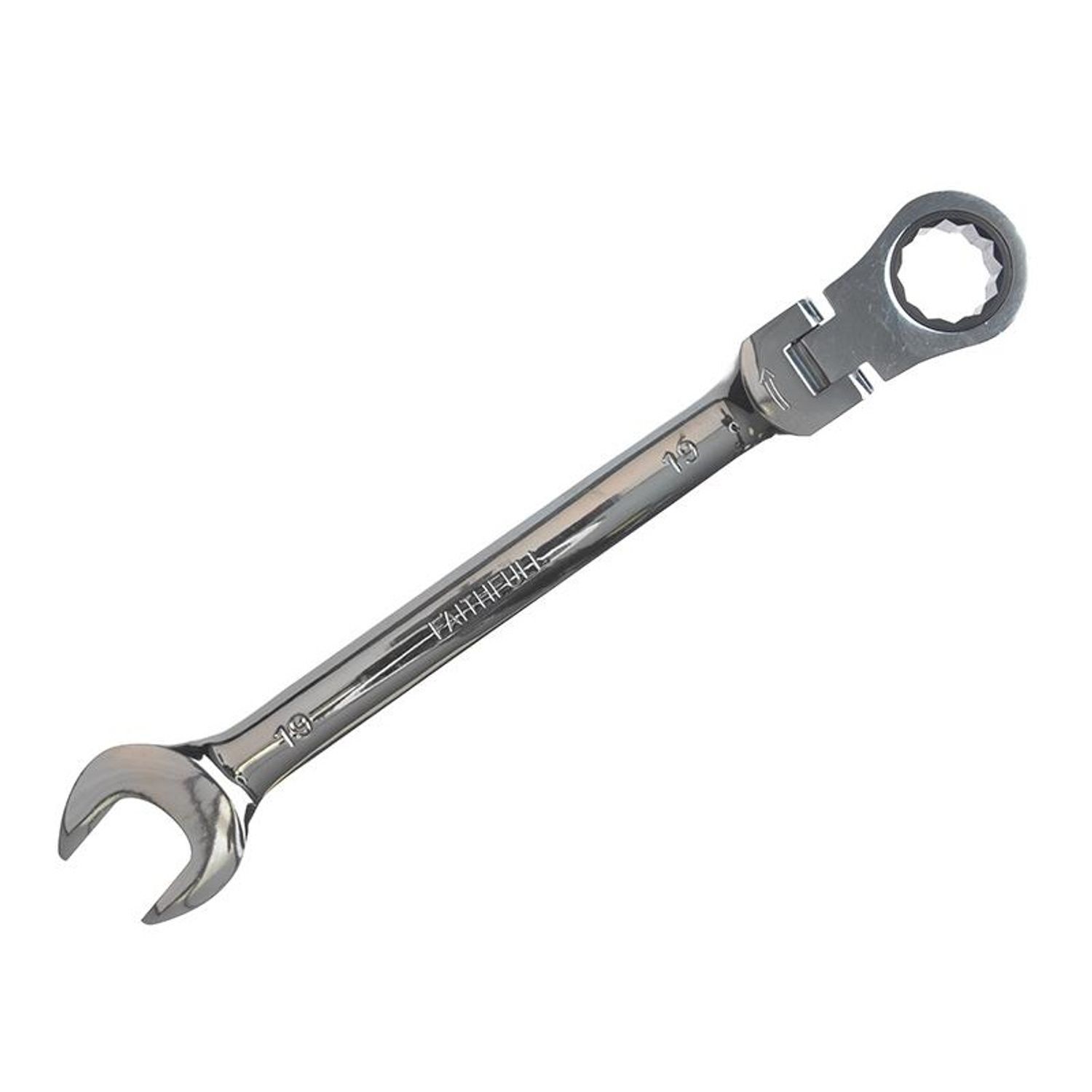 Faithfull Flex Head Ratchet Combination Spanner - Multi Colour