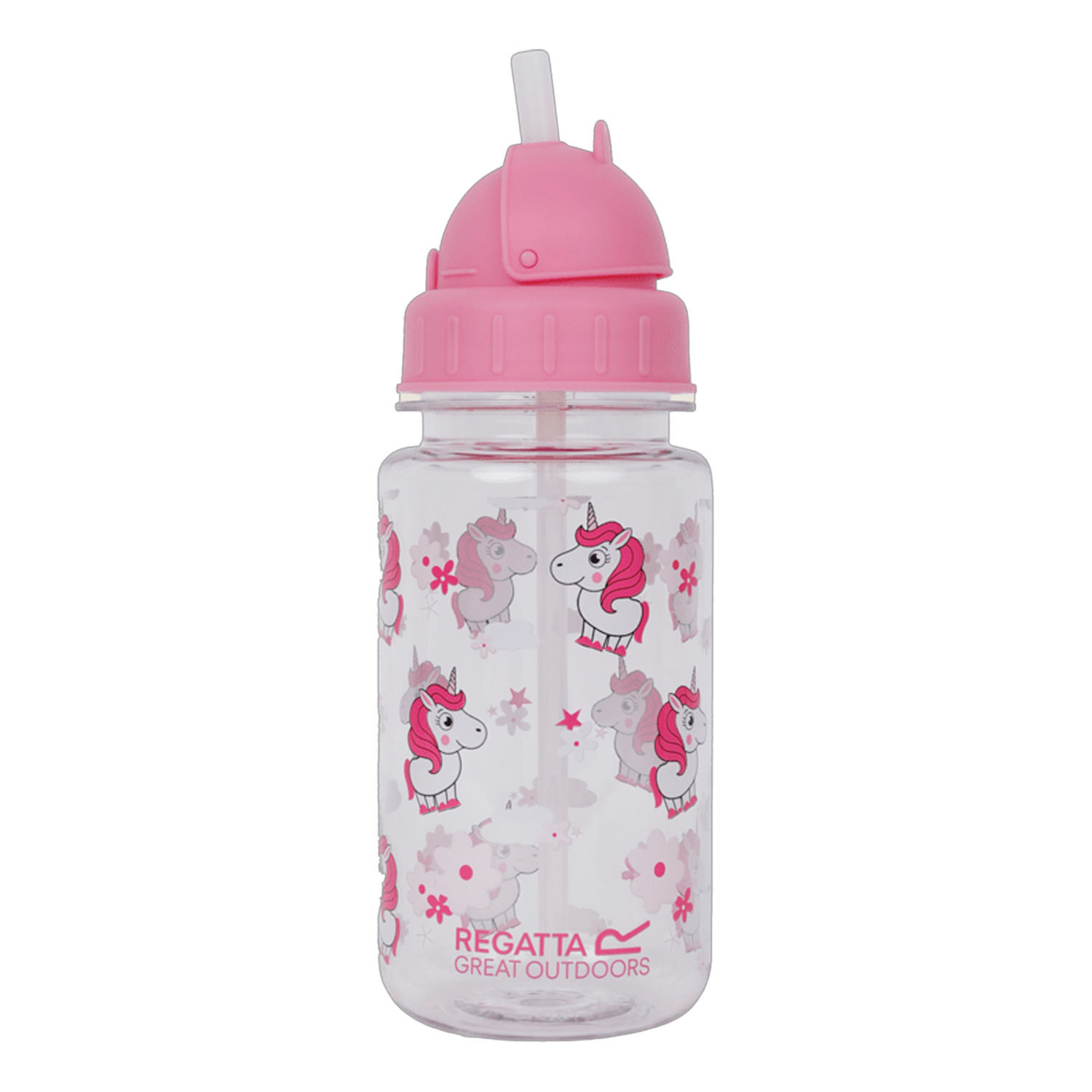 Regatta Luna The Unicorn Straw Tritan 0.35L Water Bottle - Sweet Pink
