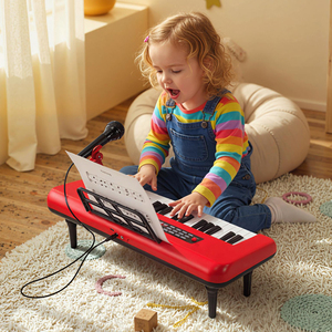 Compact 37 Keys Kids Piano Toy Mic