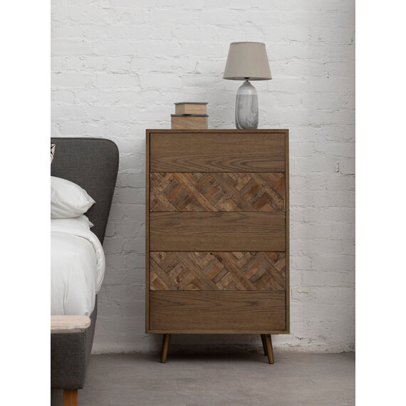 Salvar Wooden Chest of 5 Drawers